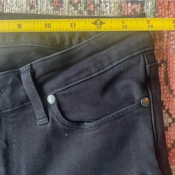 Paige Womens 27 Jeans Skyline Skinny Black Pants Slim Career Work Stretch Denim - Picture 6 of 11